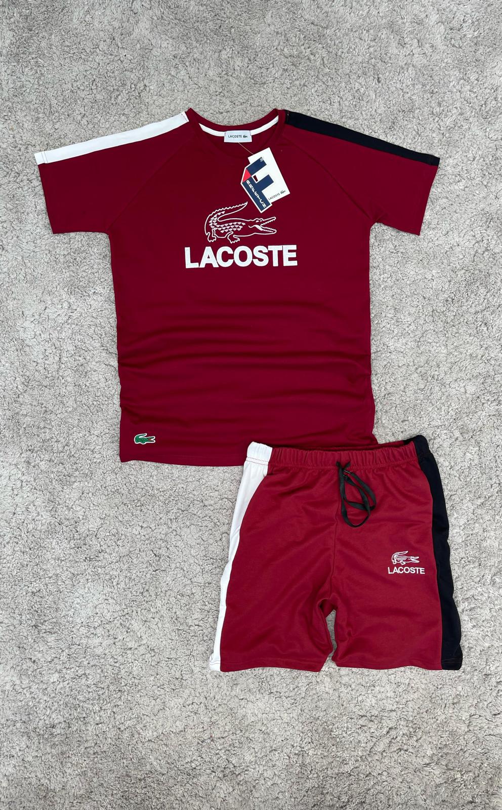 Conjunto verano lacoste rojo