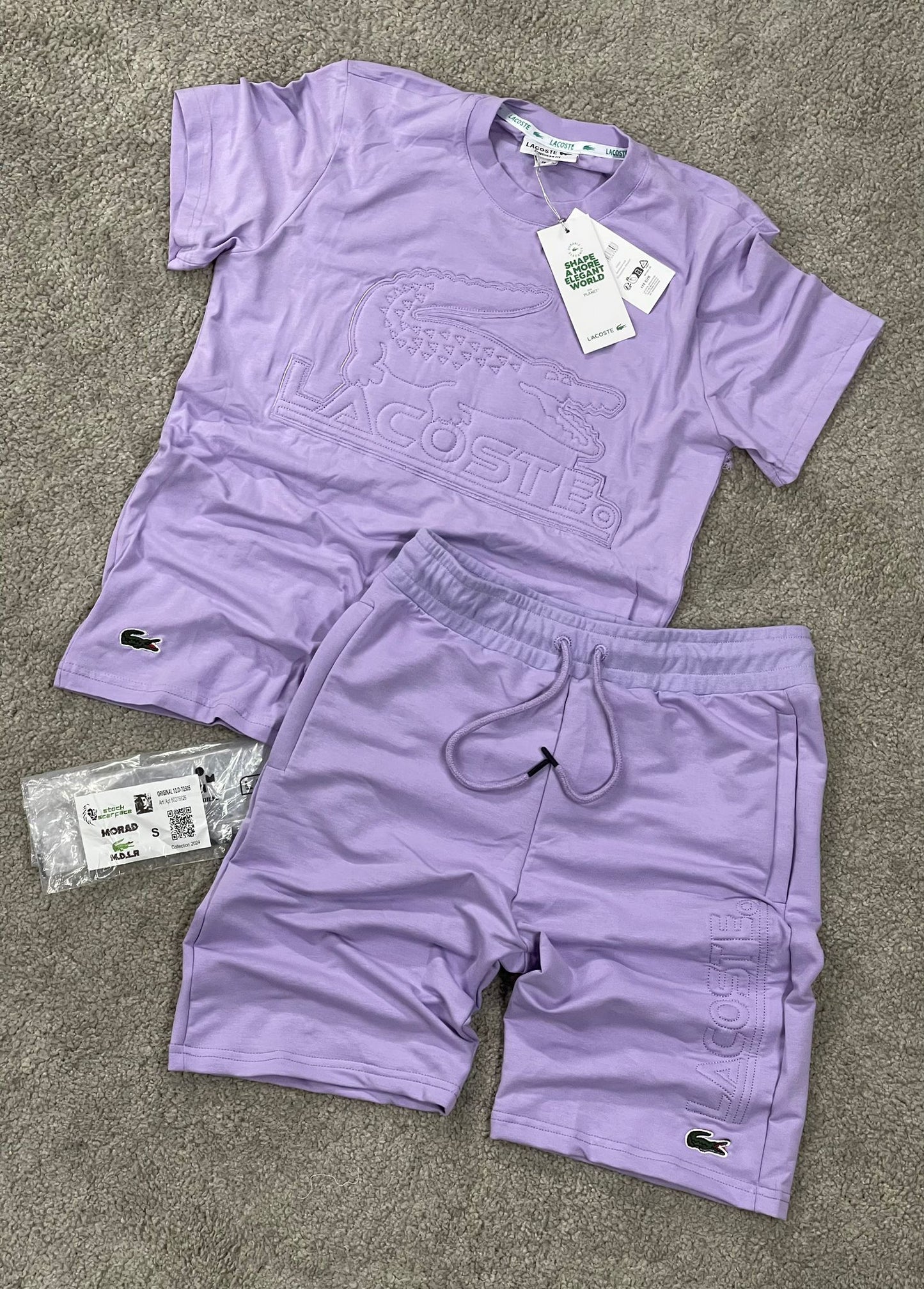 Conjunto verano Lacoste morado