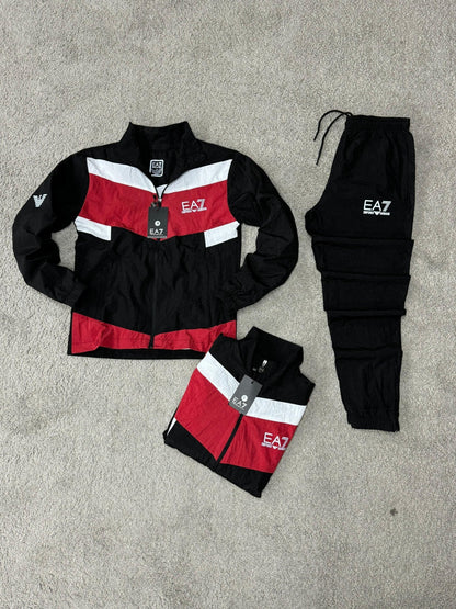 Chandal Armani (Rojo y negro) Max calidad