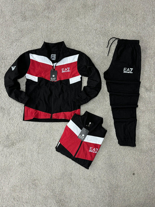 Chandal Armani (Rojo y negro) Max calidad