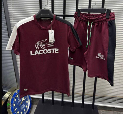 Conjunto verano lacoste granate