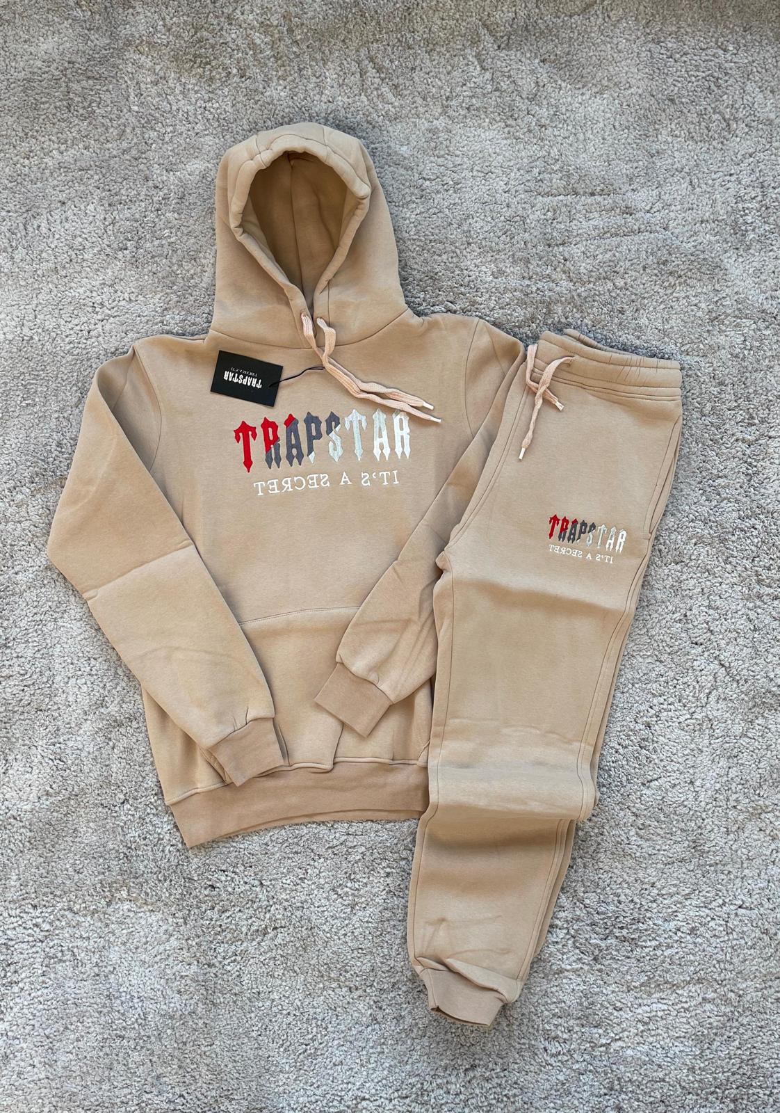 CONJUNTO TRAPSTAR MAXIMA CALIDAD BEIGE