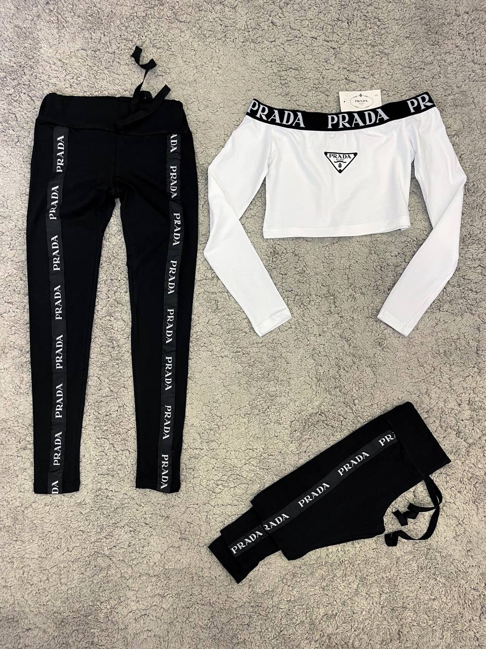 Chándal Mujer PRADA (Blanco) "Baja calidad"