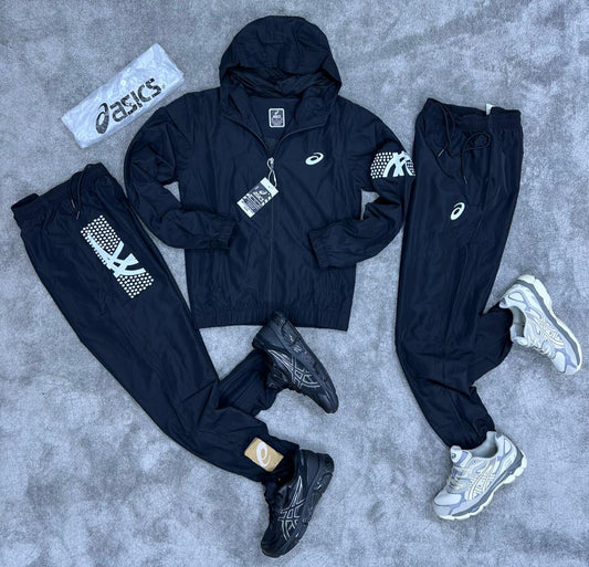 Chandal Asics *reflectante* negro