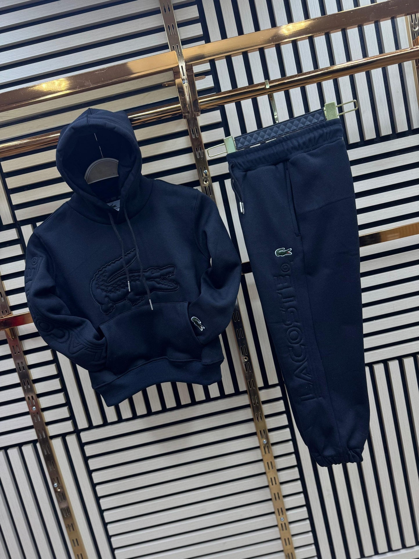 Chándal Lacoste (Talla de Niños) Negro