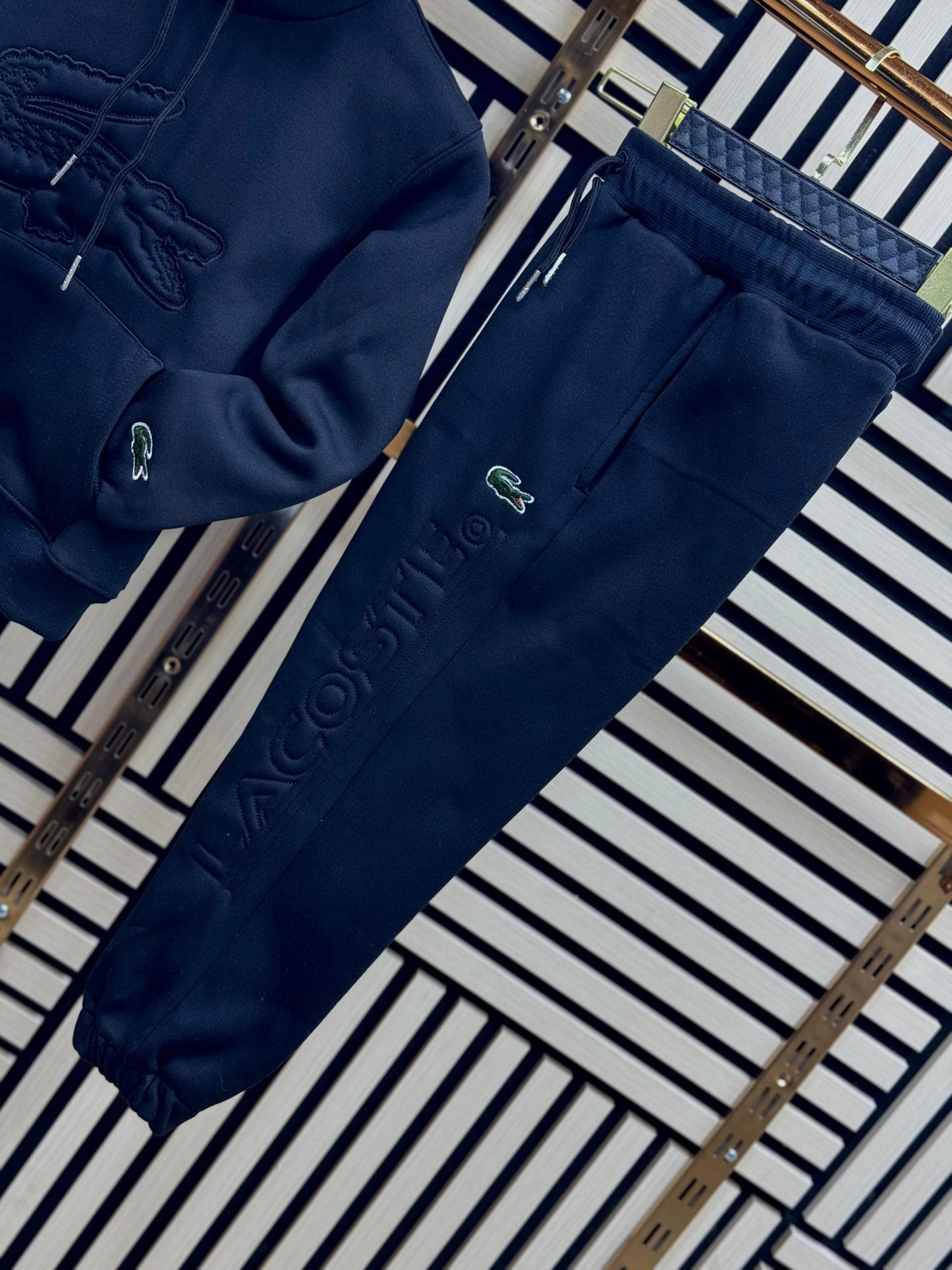 Chándal Lacoste (Talla de Niños) Negro