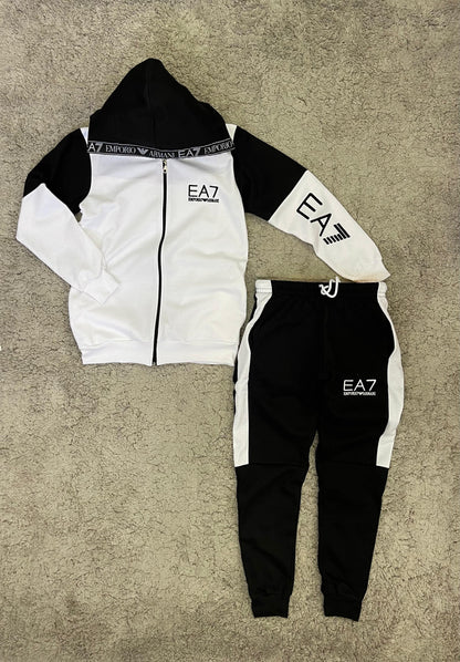Chándal Armani negro/blanco