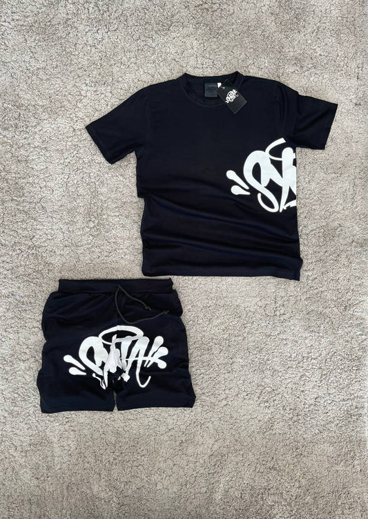 Conjunto SYNA negro/blanco verano