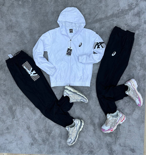 Chandal Asics *reflectante* blanco